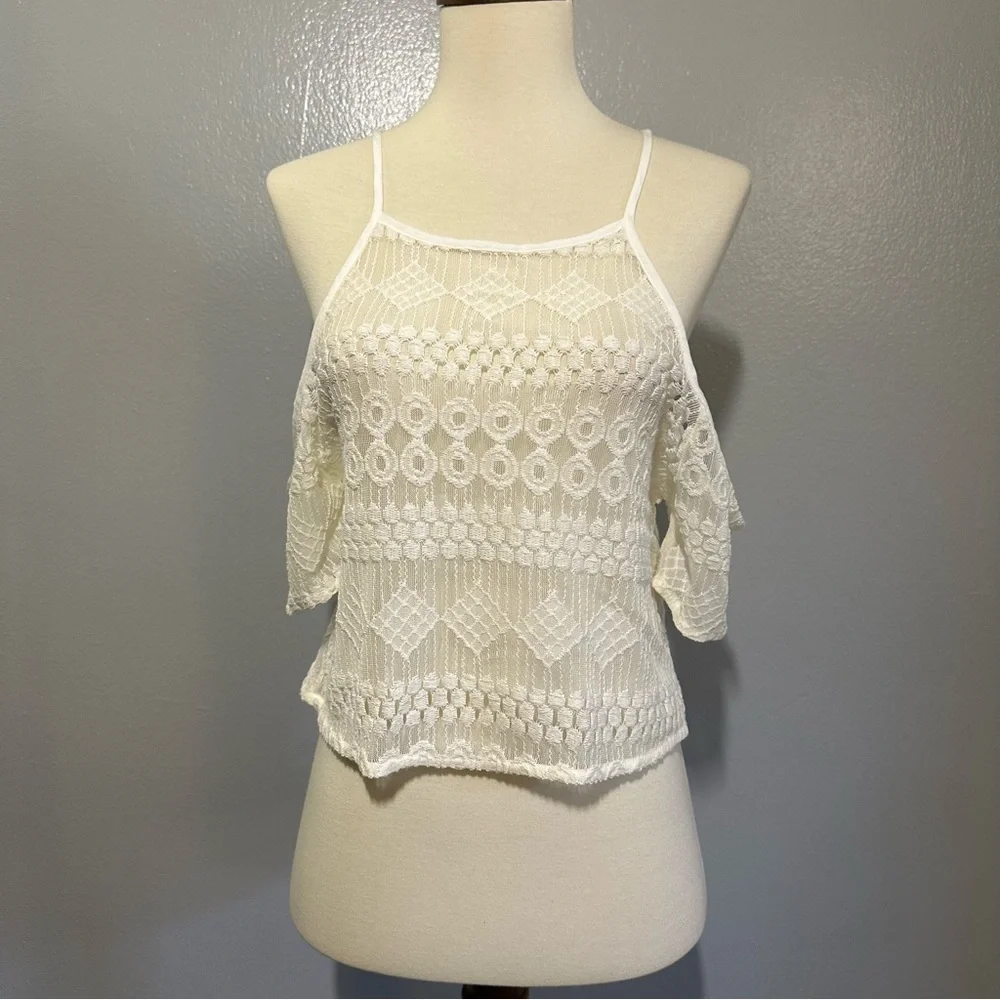 NWT LF Into Woven Cold Shoulder Camisole
